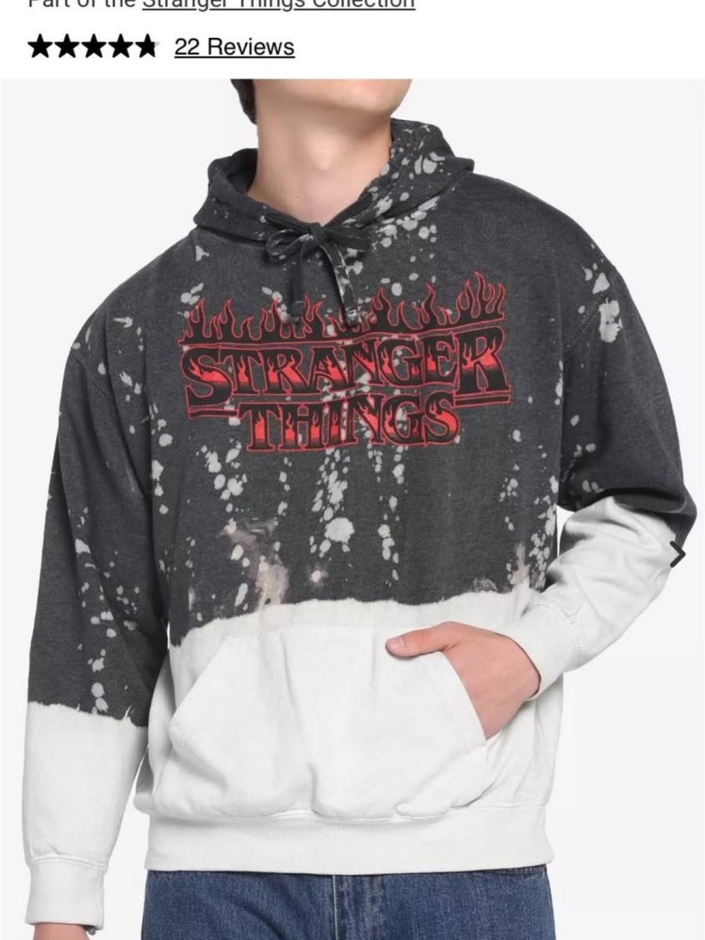 Black & White Tie-Dye Pullover Hoodie